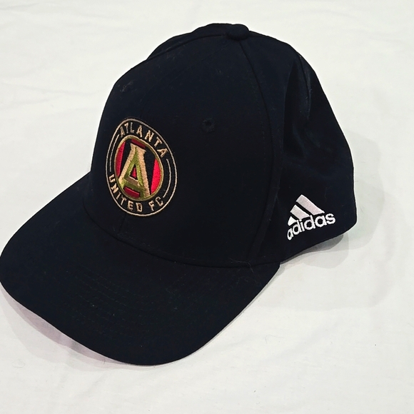 Atlanta United Adidas Black Cotton Snapback Cap Hat - Picture 1 of 6